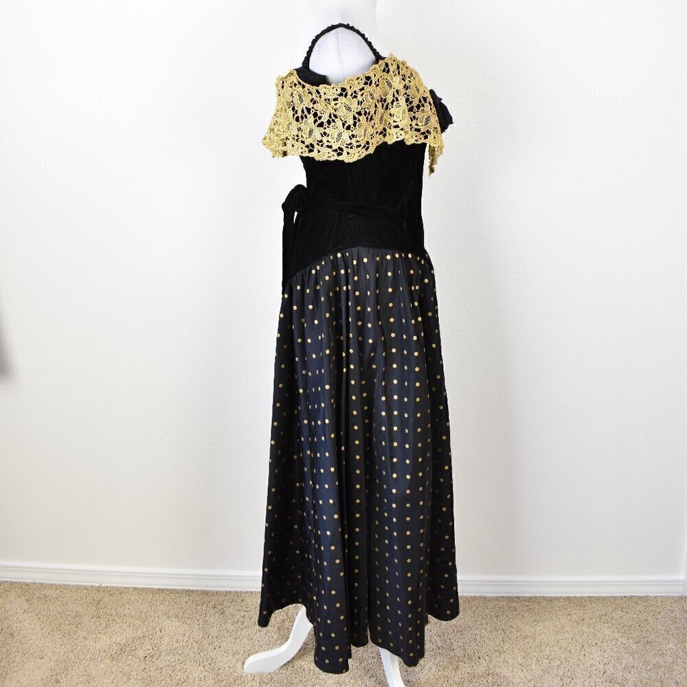Vintage 80s Prom Party Formal Dress - 12 - Picture 8 of 10